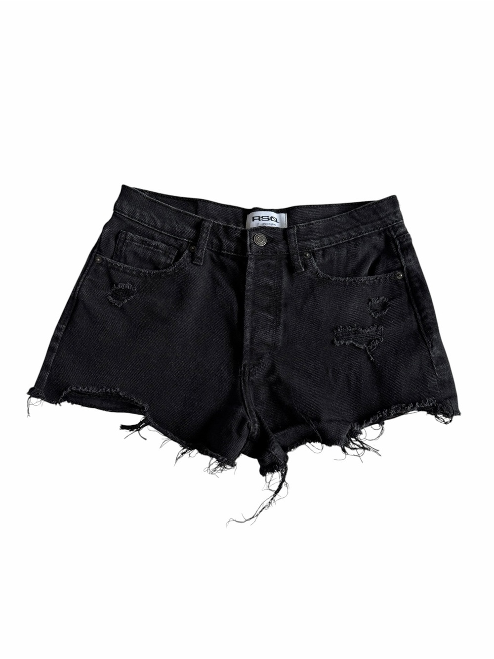 🌟RSQ Black Distressed Cutoff Jean Shorts